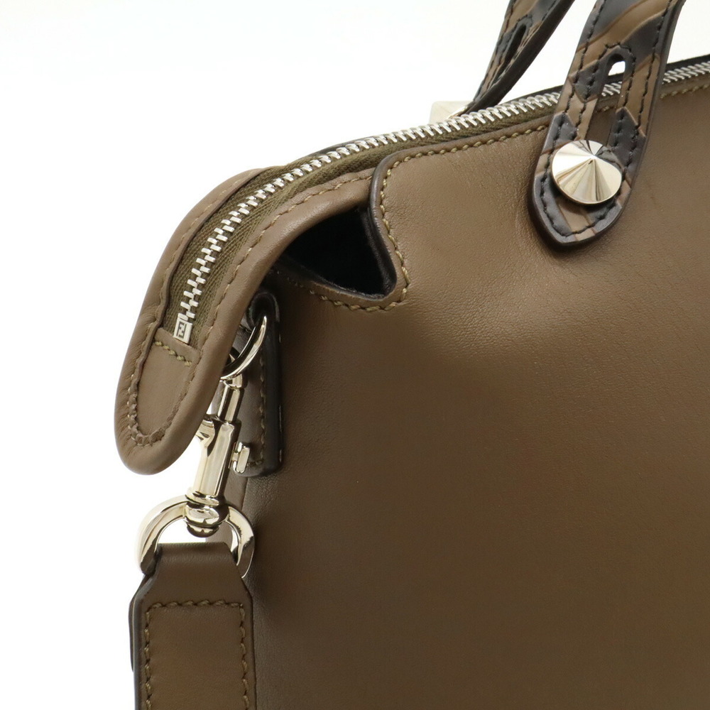 Fendi By The Way Shoulder Bag Zucca Pattern Brown - image 7